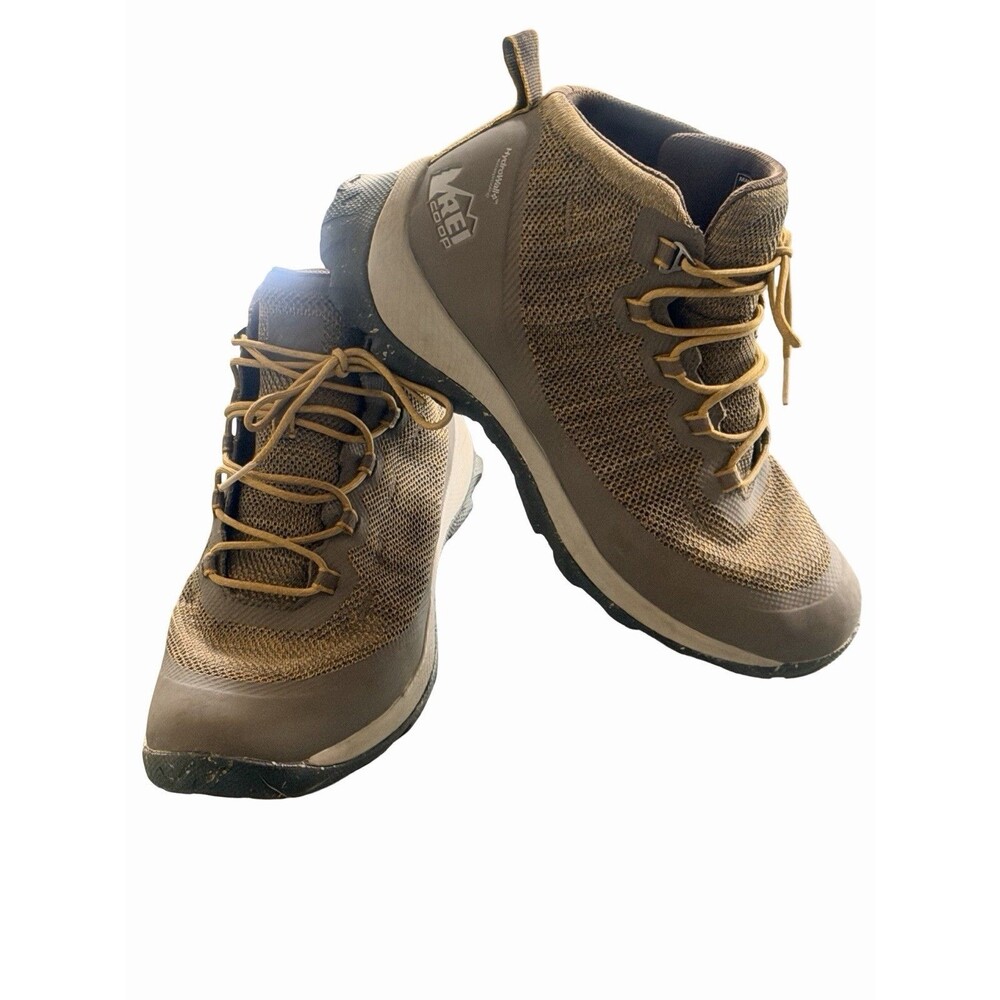 REI Co-Op Flash Hydrowall Waterproof Hiking Bark/Moss Boots Men’s Size 9
